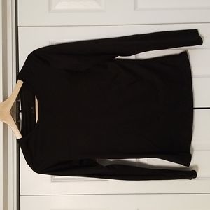 CuddlDuds Long Sleeve Black Top